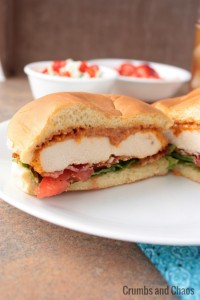 Spicy Chicken & Bacon Sandwich from www.crumbsandchaos.dreamhosters.com #chicken #sandwich #recipe