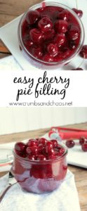 This Easy Cherry Pie Filling is so simple to make and is a great thing to do with fresh sweet cherries!