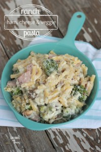 Ranch Ham, Cheese & Veggie Pasta | Crumbs and Chaos