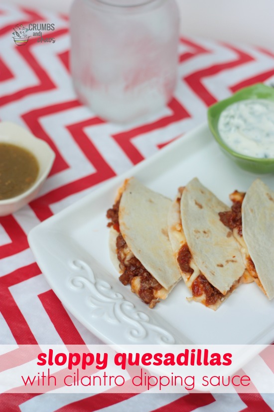 Sloppy Quesadillas | Crumbs and Chaos #dinner #supereasy #Manwich www.crumbsandchaos.dreamhosters.com