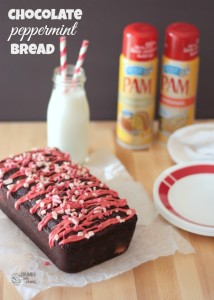 Chocolate Peppermint Bread | Crumbs and Chaos #peppermint #chocolate #Christmas #quickbread www.crumbsandchaos.dreamhosters.com