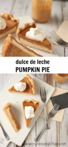 You'll love this delicious twist on a classic! Dulce de Leche Pumpkin Pie is simple to make and definitely a family favorite!