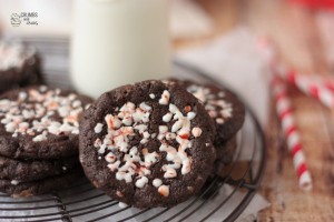 Peppermint Chocolate Chipsters | Crumbs and Chaos #peppermint #Christmas #cookies www.crumbsandchaos.dreamhosters.com