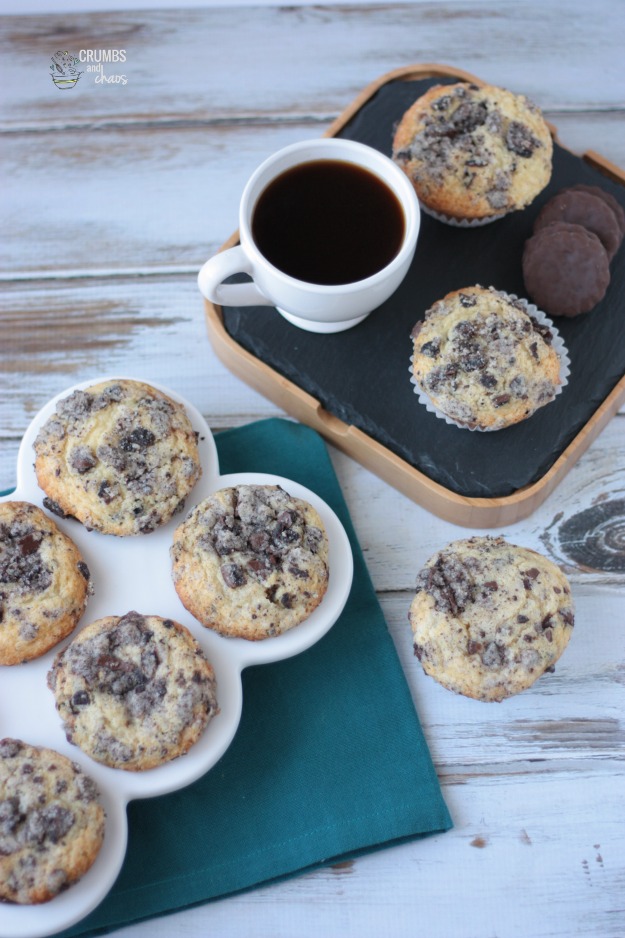 Thin Mint Streusel Muffins | Crumbs and Chaos