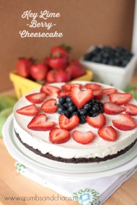 Key Lime Berry Cheesecake | Crumbs and Chaos - made using Walmart Produce