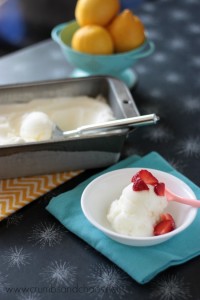 Lemon Buttermilk Sherbet | Crumbs and Chaos
