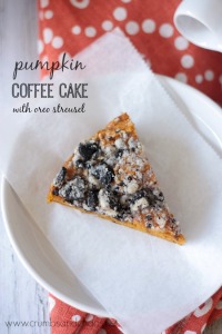 Pumpkin Coffee Cake with Oreo Streusel | Crumbs and Chaos