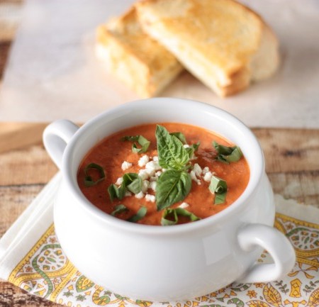 Tomato Feta Soup | Crumbs and Chaos