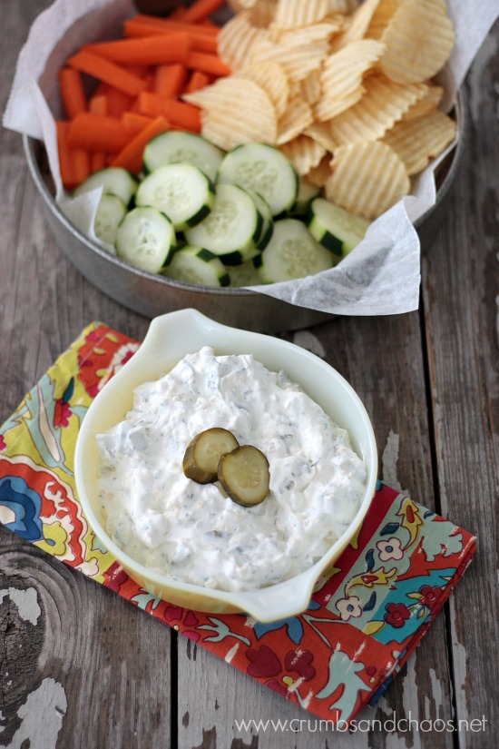 Dill Pickle Dip | Crumbs and Chaos