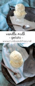 Simple to make and so creamy and delicious, Vanilla Milk Gelato is a lovely frozen treat!