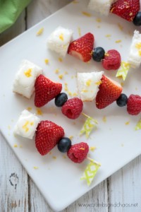 Lemon Berry Fruit Kabobs | Crumbs and Chaos