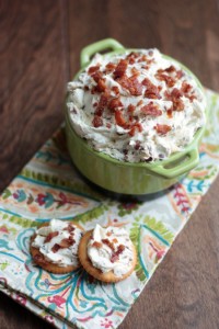 Bacon Olive Cheese Spread | recipe by Crumbs and Chaos