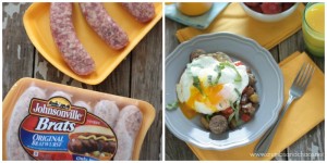 Brat Breakfast Hash | recipe by Crumbs and Chaos #SausageFamily