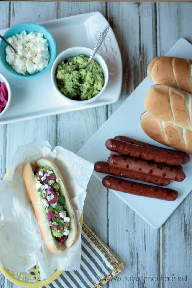 Guac Dog - Guacamole Topped Hot Dogs | Crumbs and Chaos