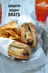 Jalapeno Popper Brats | Crumbs and Chaos