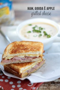 Ham, Gouda and Apple Grilled Cheese | recipe on Crumbs and Chaos