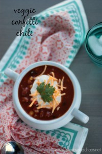 Veggie Confetti Chili | Crumbs and Chaos