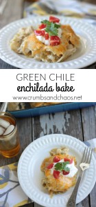 Green Chile Enchilada Bake | Crumbs and Chaos