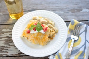 Green Chile Enchilada Bake | Crumbs and Chaos