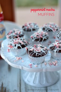 Peppermint Mocha Muffins | Crumbs and Chaos