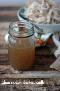 Slow Cooker Chicken Broth | Crumbs and Chaos
