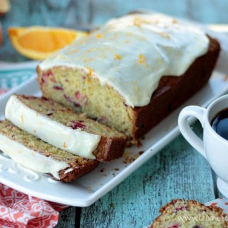 Iced Cranberry Orange Bread | Crumbs and Chaos