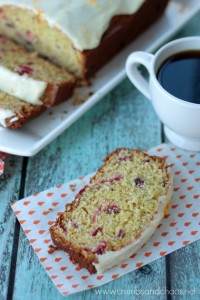 Iced Cranberry Orange Bread | Crumbs and Chaos