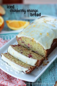 Iced Cranberry Orange Bread | Crumbs and Chaos