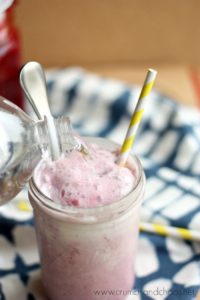 Mixed Berry Ice Cream Soda | Crumbs and Chaos