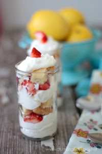 Easy Lemon Berry Shortbread Trifles Recipe, make this Lemon Berry Shortbread Trifle as personal servings or in a large serving dish