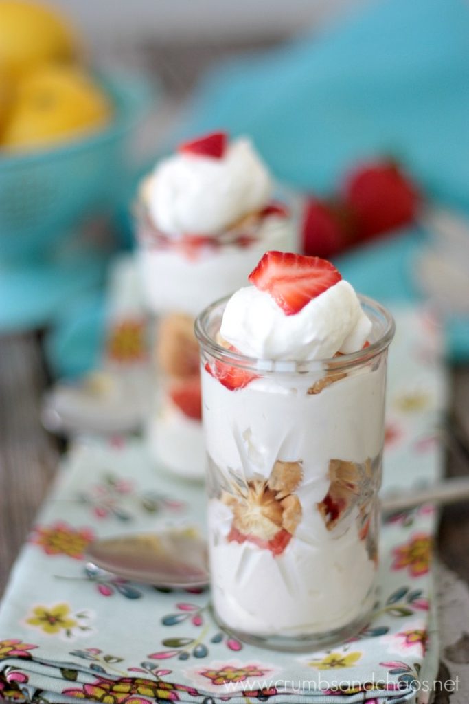 Easy Lemon Berry Shortbread Trifles Recipe, make this Lemon Berry Shortbread Trifle as personal servings or in a large serving dish