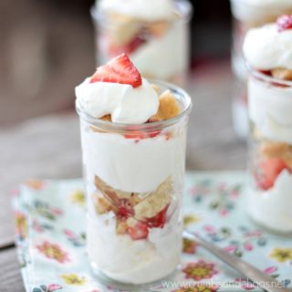 Easy Lemon Berry Shortbread Trifles Recipe, make this Lemon Berry Shortbread Trifle as personal servings or in a large serving dish
