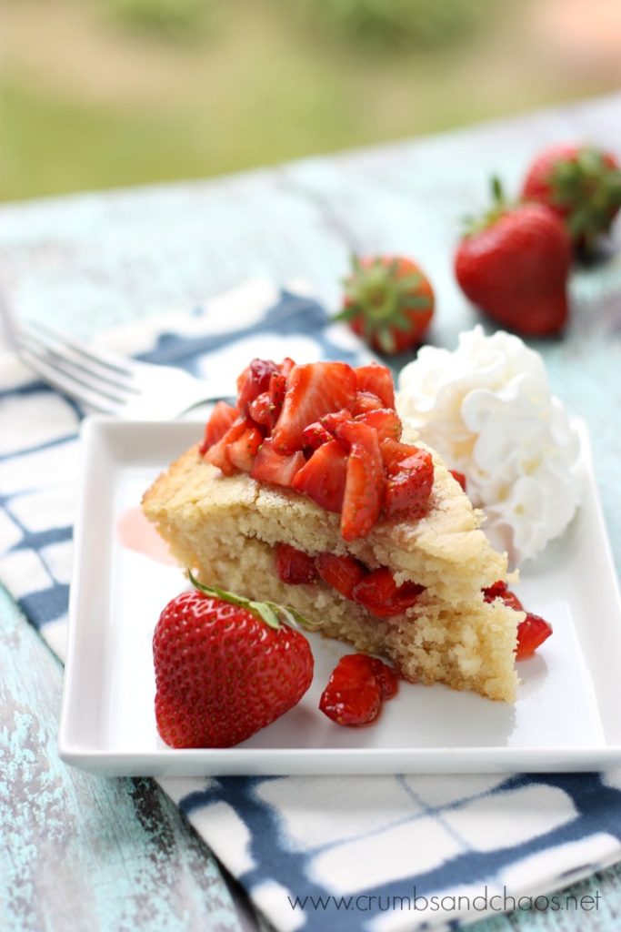 Balsamic Strawberry Shortcake Recipe | Crumbs and Chaos