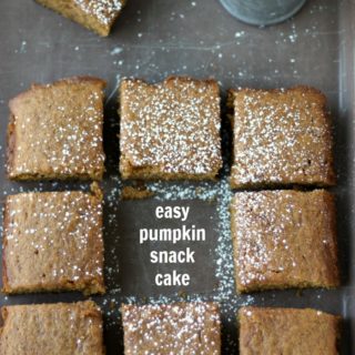 Perfect snack or lunchbox treat, Easy Pumpkin Snack Cake is simple to make and sure to be loved by all!