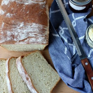 You'll love this easy homemade bread recipe! Farmhouse Bread is perfect for toasting or making sandwiches!