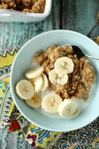 This easy baked oatmeal is a comforting, hot breakfast the whole family will love!