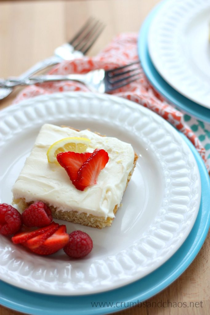 Lemon Sheet Cake will feed a crowd, is the perfect balance of tart and sweet, topped with Lemon Cream Cheese Frosting - it can't be beat!