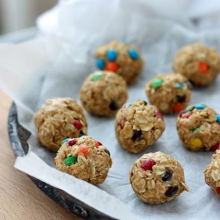 Easy M&M Snack Bites are great to have on hand for easy anytime snacking and you only need 5 ingredients to make them!