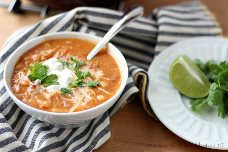 You'll love this simple chili any night of the week! Taco Ranch Chicken Chili can be made in as little as 30 minutes or cook it in the slow cooker. 