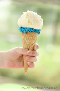 Easy, homemade vanilla ice cream can't be beat!