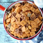 This 3 ingredient party mix is sure to please any crowd for any occasion!