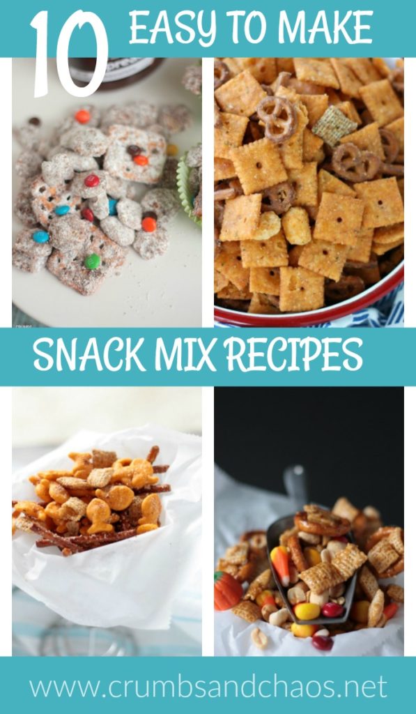 Check out 10 Easy to Make Snack Mix Recipes perfect for game day!